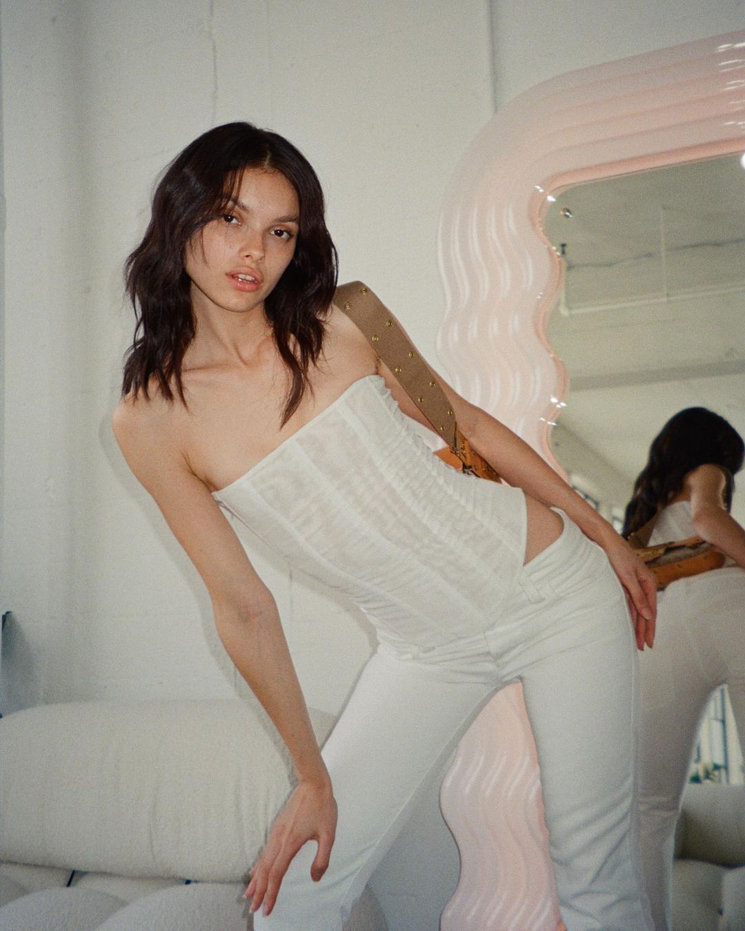 Skinny Sleeveless Mesh Corset Tube Top – Streetwear Summer Party Outfit