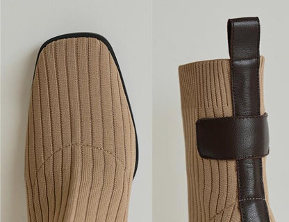 ChicSock Knitted High Heel Boots