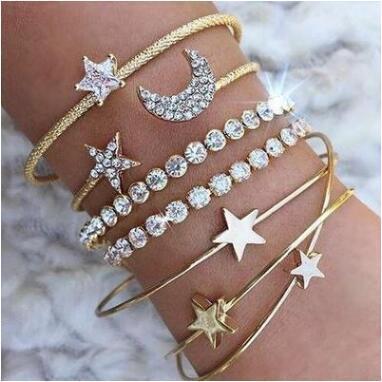 Trendy Waterdrop Arm Cuff Bangles For Women