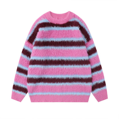 Women’s Round-Neck Fleece Sweater – Lightweight Nylon Pullover