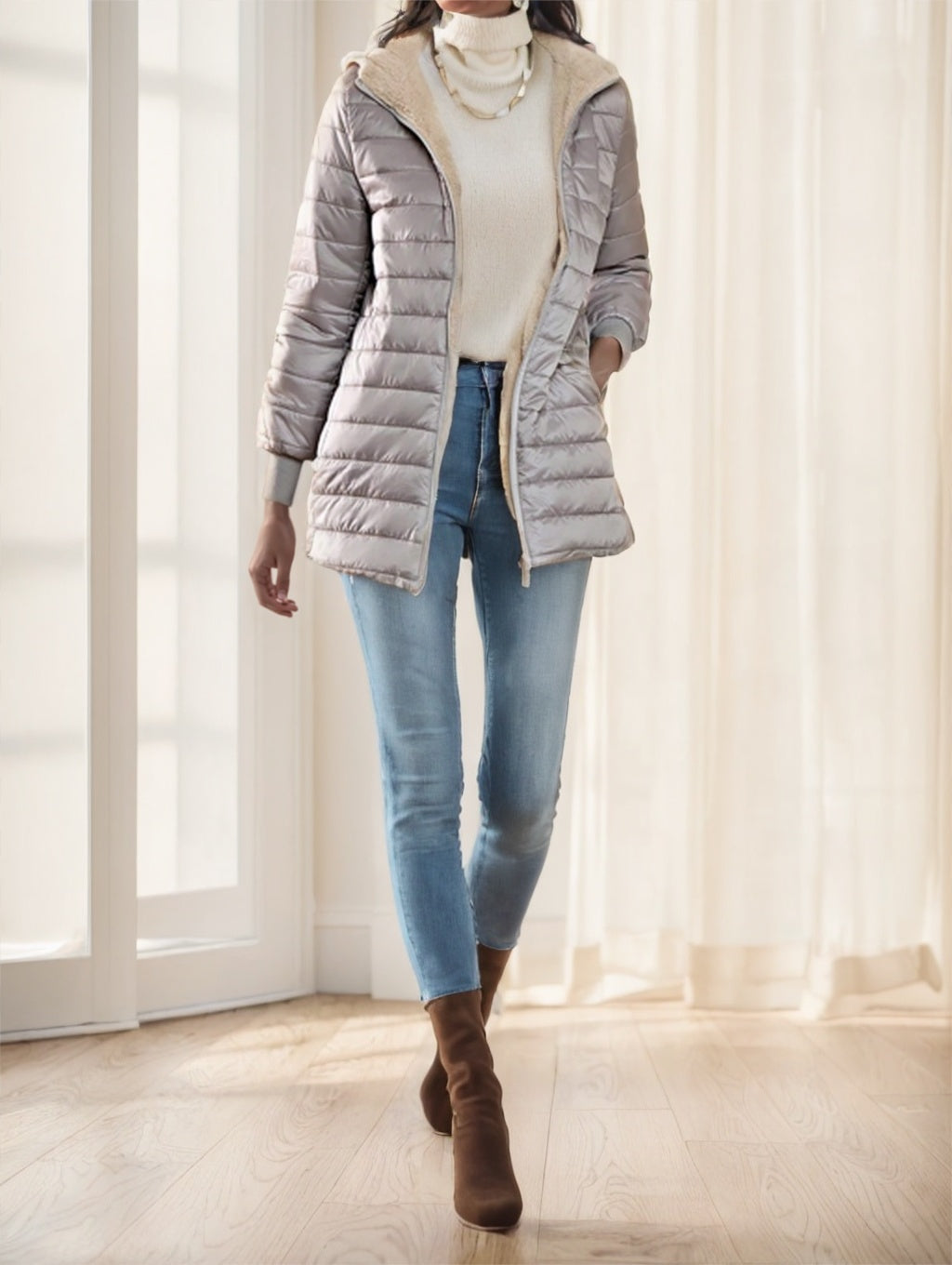 Aveloria Modichic Fleece Padded Puffer Jackets – Coats for Women Casual & Cozy Winter Outfits