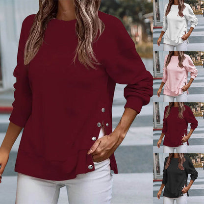 Fashion Button Pullover Cotton Sweaters – Casual Comfort Meets Stylish Detail