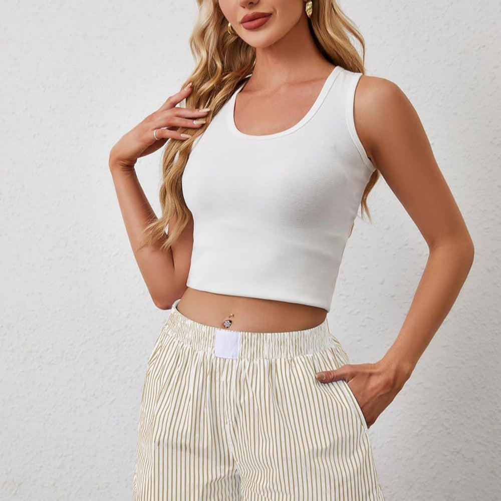 Fashion Casual Striped Shorts – Vibrant Summer Streetwear