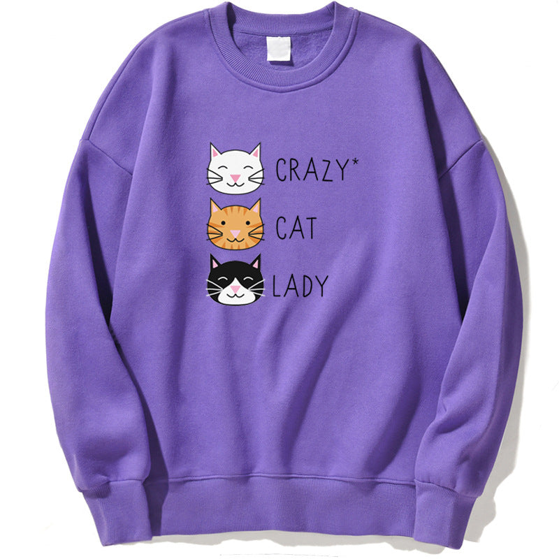 Womens Funny Draws Loose Fit Style Sweatshirts