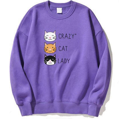 Womens Funny Draws Loose Fit Style Sweatshirts