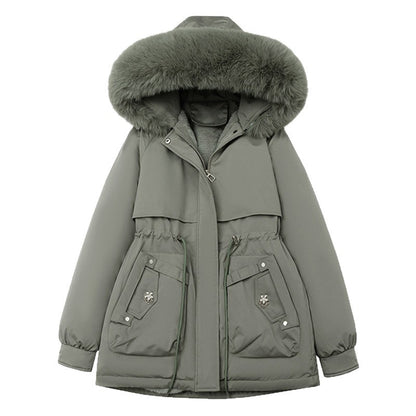 New Thick Glossy Puffer Padded Down Coat For Women