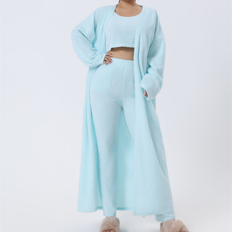 Pastel 3-Piece Loungewear Outfit Set | Cozy Winter Style 2025