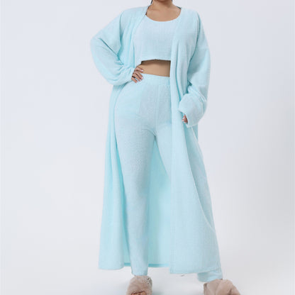 Pastel 3-Piece Loungewear Outfit Set | Cozy Winter Style 2025