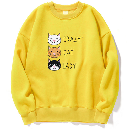 Womens Funny Draws Loose Fit Style Sweatshirts