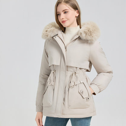 New Thick Glossy Puffer Padded Down Coat For Women