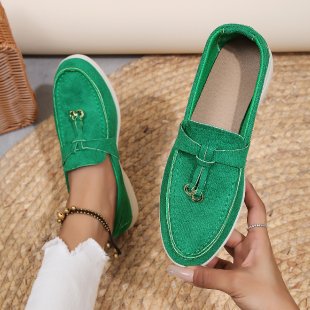 Candy Color Summer Loafers Slip On Moccasins For Women