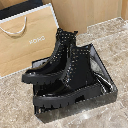 Waterproof Genuine Cow Leather Ladies Snow Boots