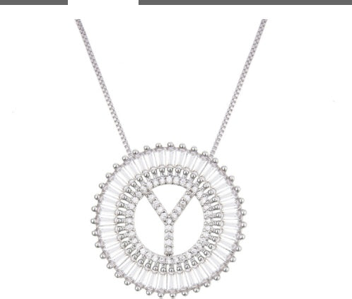 A Z Letter 6mm Imitation Pearls Necklace For Women