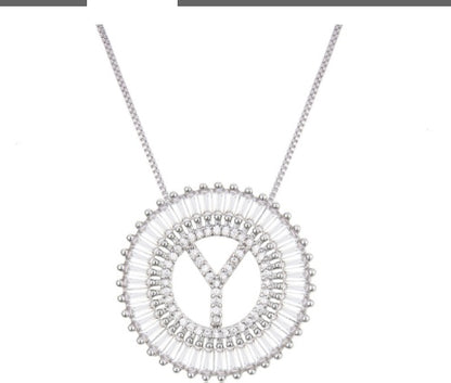 A Z Letter 6mm Imitation Pearls Necklace For Women