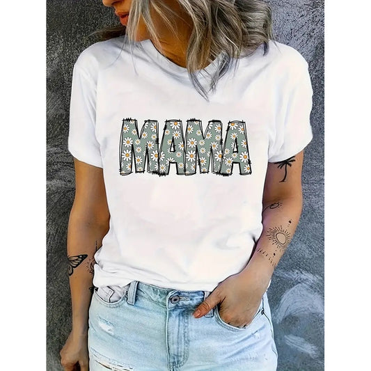 Women Mama Love T Shirts