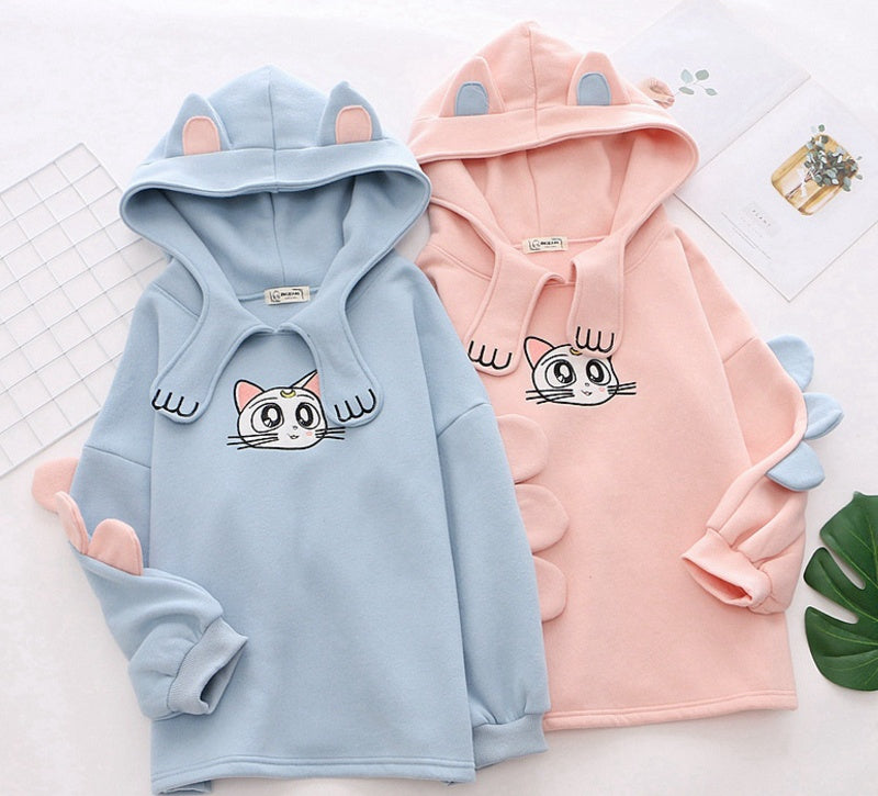 Merry Pretty Women's Cotton Hoodie – Cozy & Stylish Pullover Sweatshirt