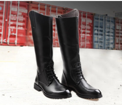 Unisex Waterproof Horse Riding Boots | Long PU Leather Equestrian & Streetwear Boots
