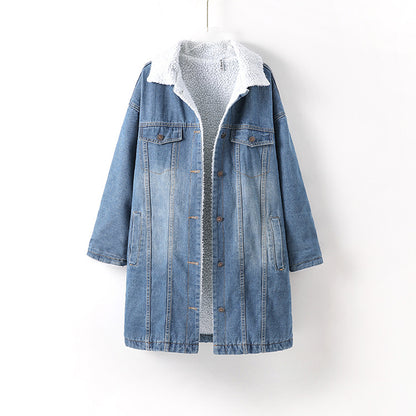 Womens Casual Spring Autumn Blue Denim Coats