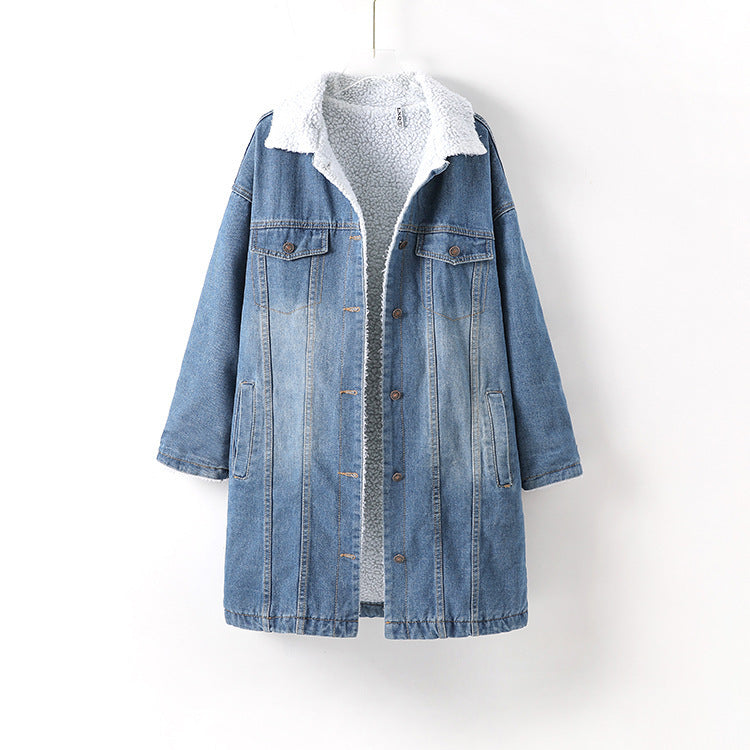 Womens Casual Spring Autumn Blue Denim Coats