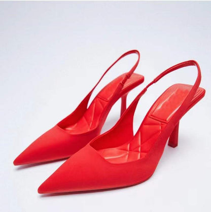 Elegant Pure Colors Pointed Women Pumps Shoes