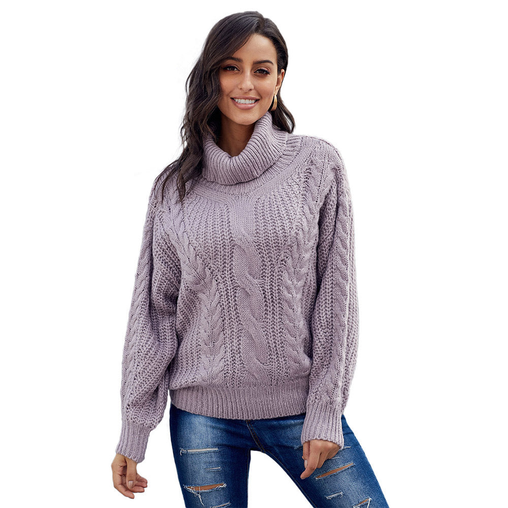 Cozy Loose-Fit Plus Size Sweater – Bold Solids for Fall
