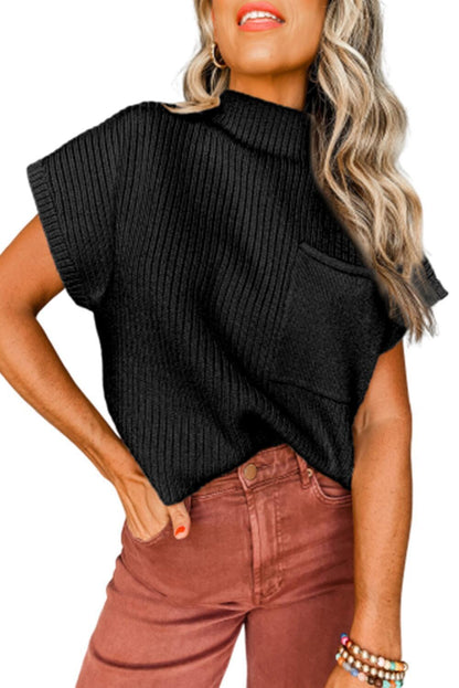 Street-Chic Half Turtleneck Pullover – Bold & Breezy Style