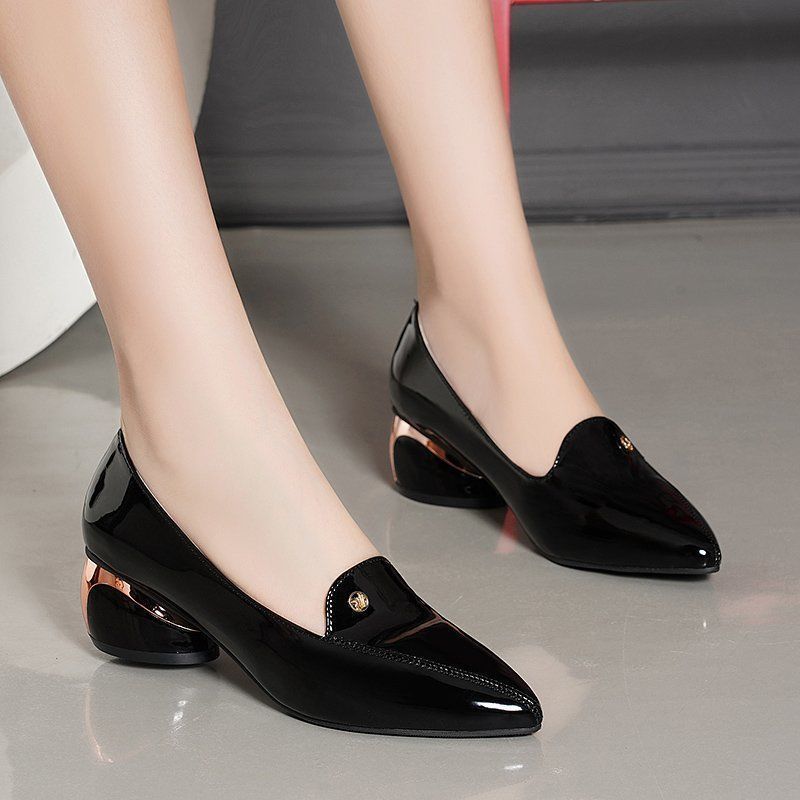 Fashion Soft Leather Pumps | Elegant Pointed-Toe Heels for Women