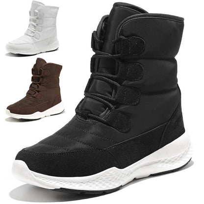 Plus Size Velvet Long Tube Snow Boots for Women | Cozy Winter Boots Outfit