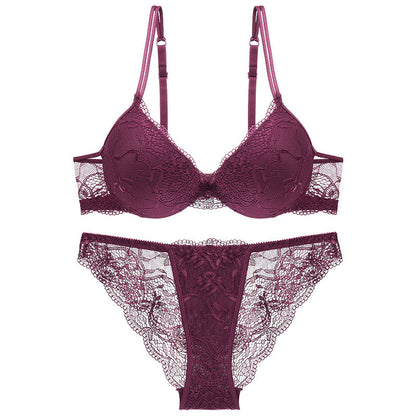 Chest Gathered Adjustable Comfortable Thin V Neck Bra