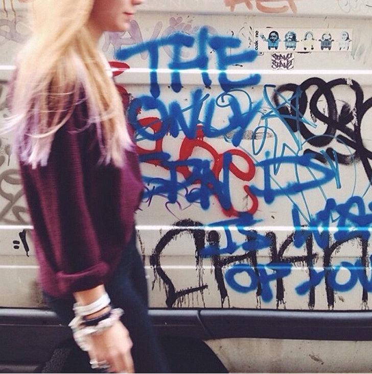 Cotton Blend Acrylic Pullover Women's Split Hem Knit Sweater