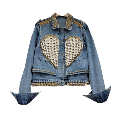 New Fashion Womens Cropped Denim Jacket Coat