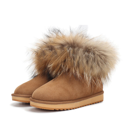 Casual Furry Softener Warm Snow Boots For Women