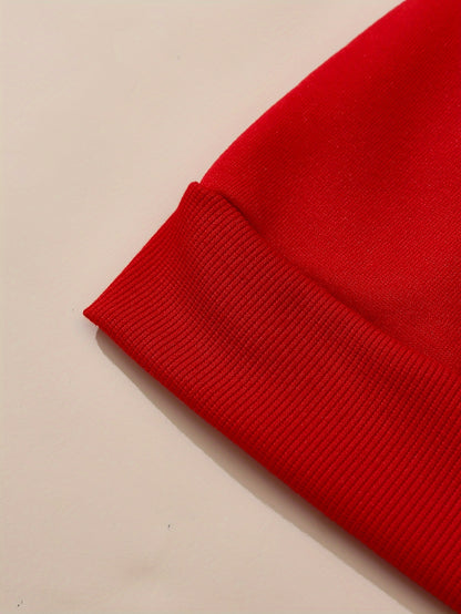 Plus Size CRAZY Print Hoodie – Women’s Casual Pullover Sweatshirt with Kangaroo Pocket for Fall/Winter