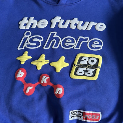 The Future Is Here Hoodie for Men – Creative Pullover