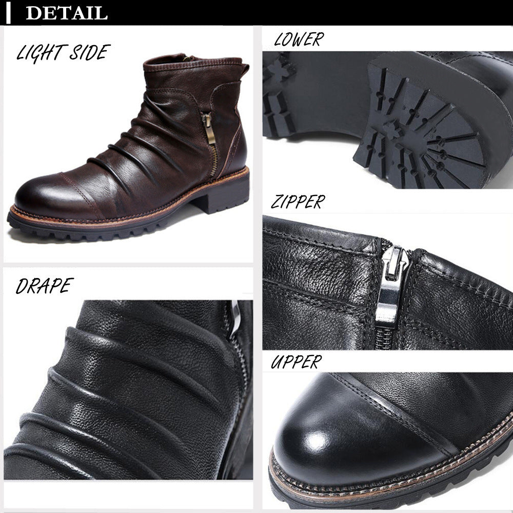 Chic European-Inspired Martin Boots for Women | PU Leather Street Style Boots