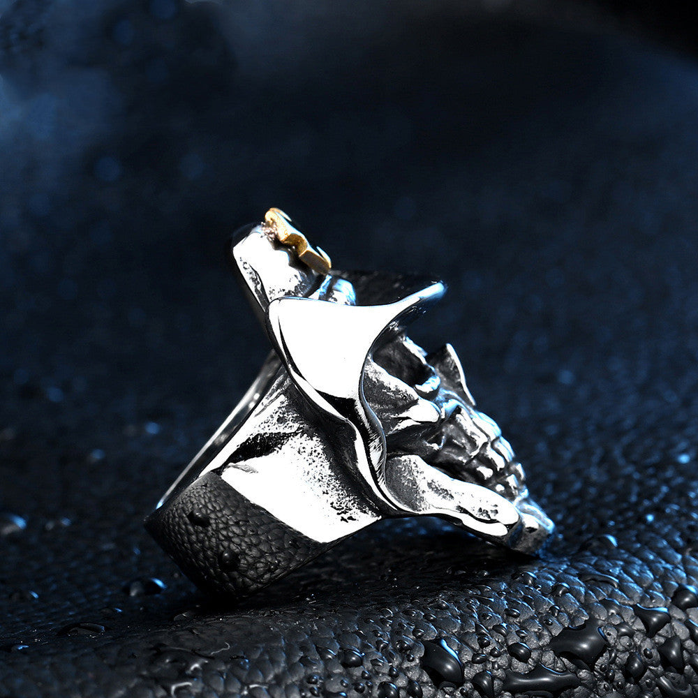 Cowboy Hat Creative Skull Ring