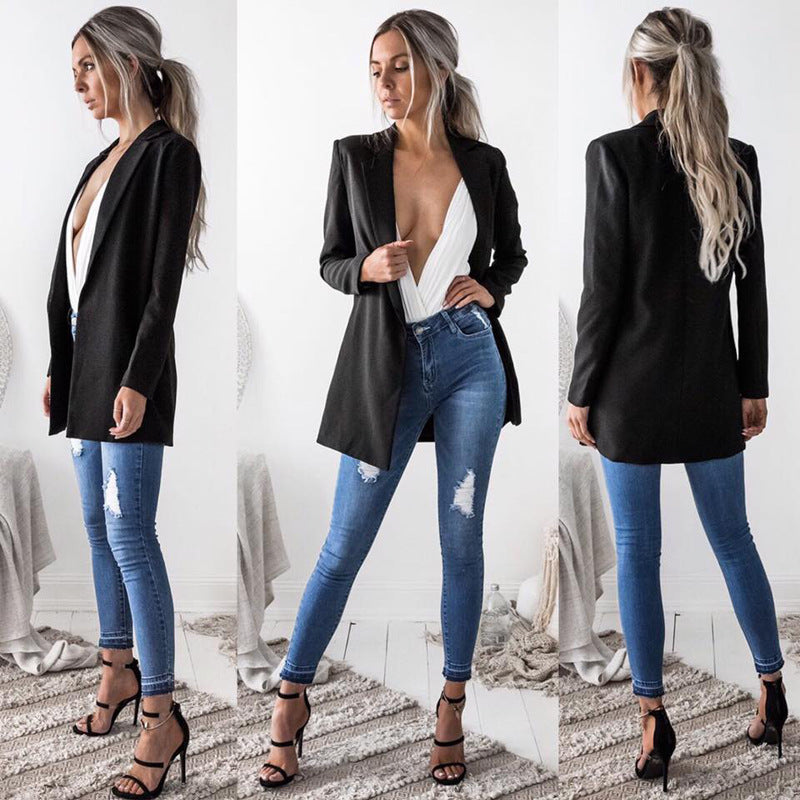 Office Lady Style Single Breasted Blazer Jacket
