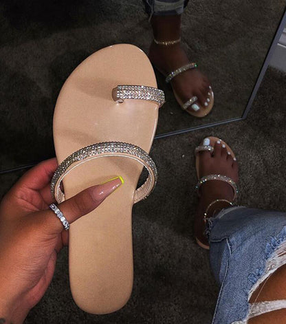 Hot Summer Style One Finger Open Toe Women Slipper