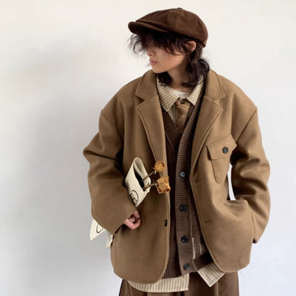 Traveler Style Sleeveless Hooded Loose Jacket For Women