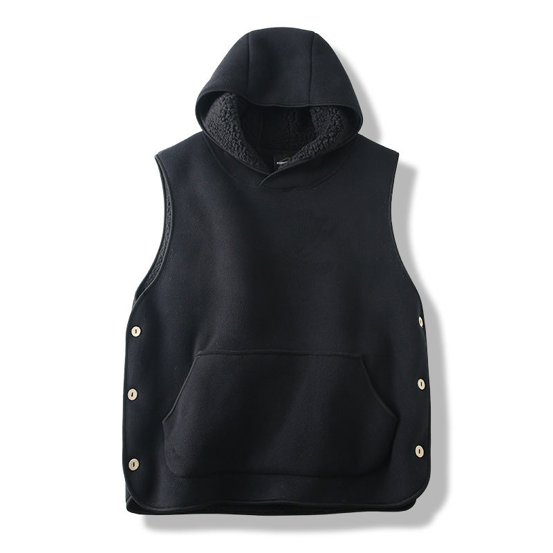 Corduroy Puffer Vest Stylish Sleeveless Jacket For Fall Winter