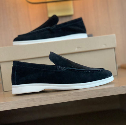 Flat Sole Simple Genuine Leather Casual Womens Shoes