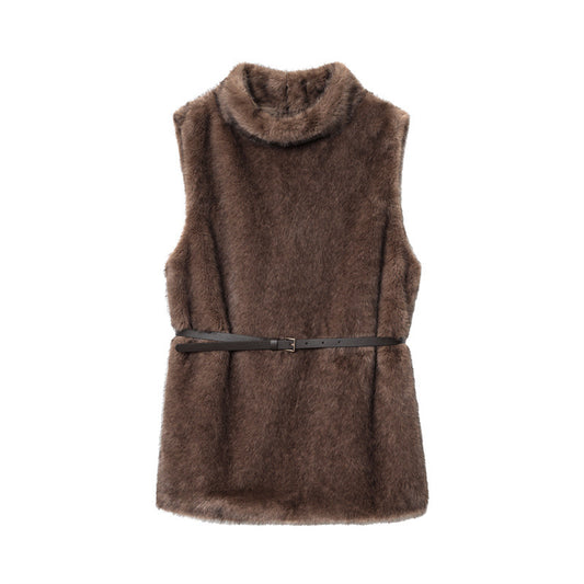 Womens Sleeveless Turtleneck Sweaters