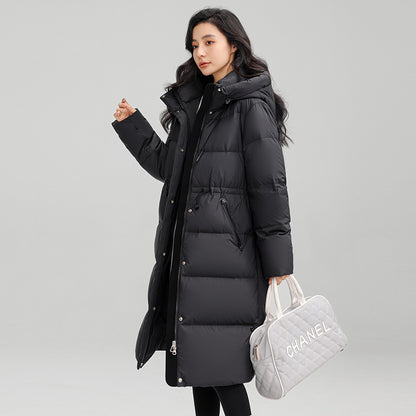 Mid-Length Duck Down Puffer Jackets – Coats for Women Winter & Stylish Outdoor Outfits