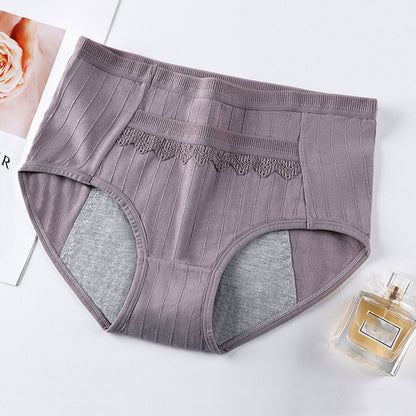 High-Waist Menstrual Panties – Plus Size Period Briefs with Breathable Modal Fabric & Full Coverage Comfort