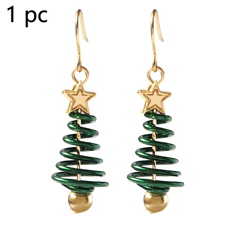 Earrings Christmas Tree Star DIY Festive Design Jewelry Trend 2025