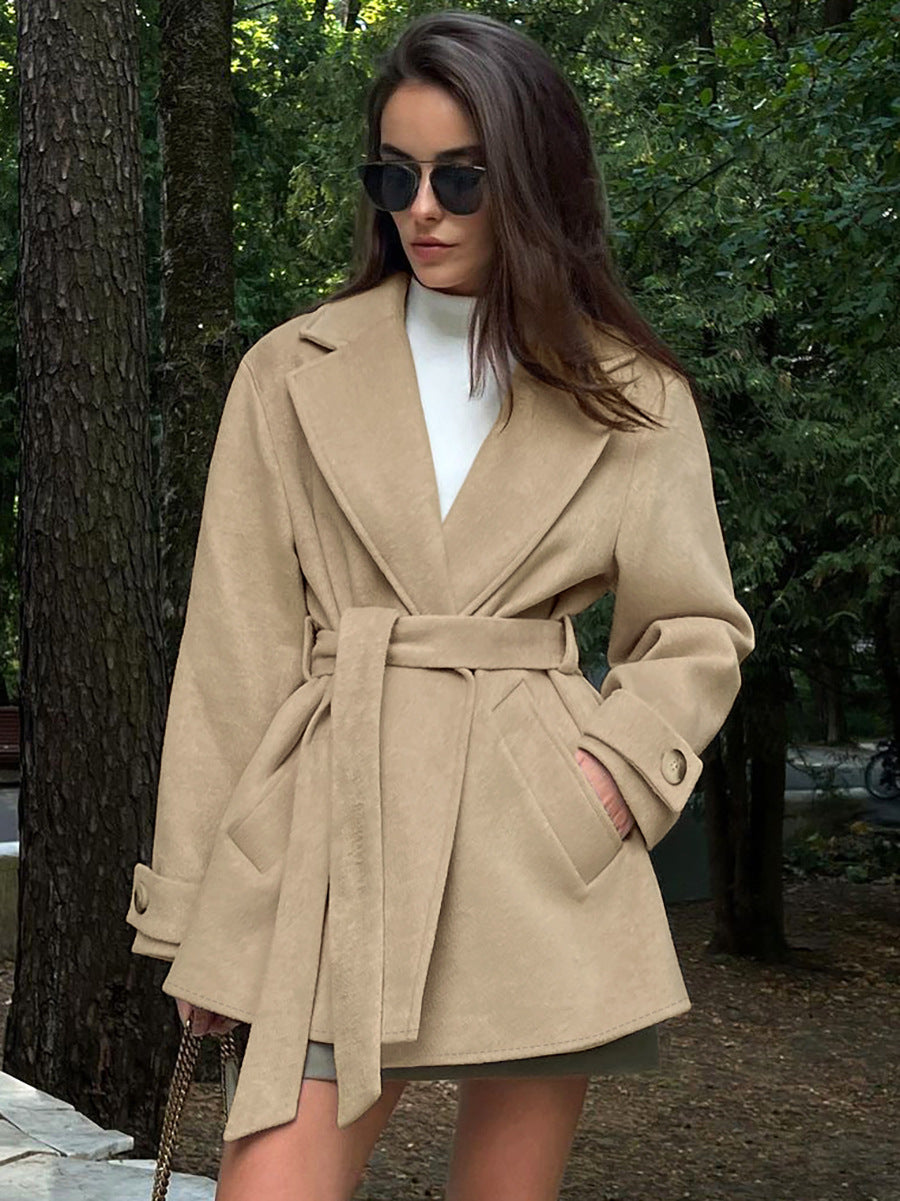 Retro Khaki Trench Coat – Trench Coats Women Outfit Classy & Autumn Winter Outfits