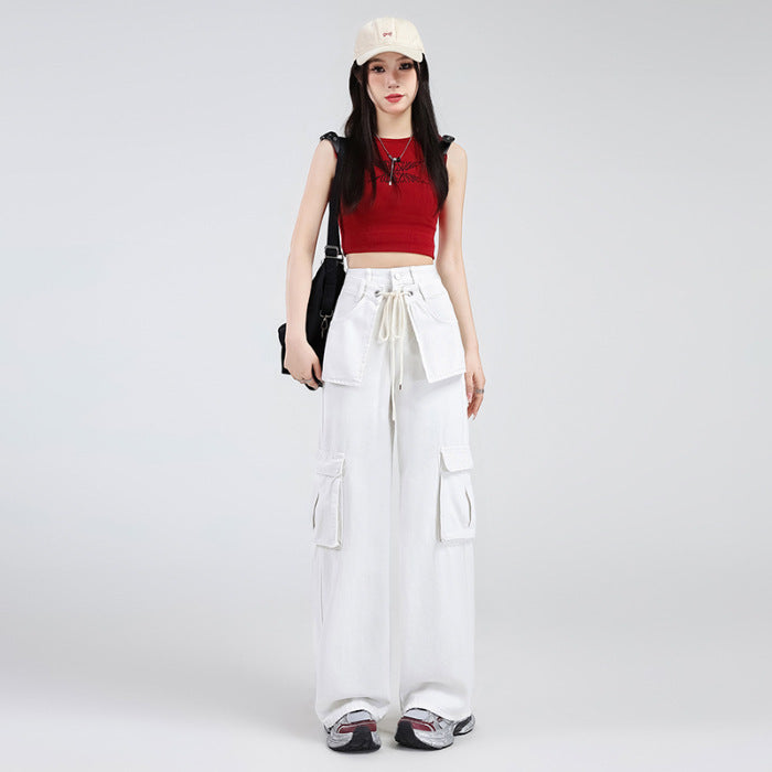 Lemon Yellow High-Waist Wide-Leg Overalls – Chic Socialite Style