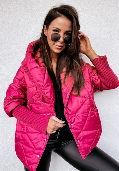 Large Lapel Cotton-Padded Jacket – Coats for Women Winter & Street Style Outfits