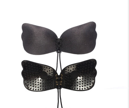 Butterfly Wings Strapless Bra – 3/4 Molded Cups, Silicone Lining & Adjustable Front Buckle for Women