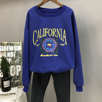 California Los Angeles Printed Women Sweatshirt for Autumn